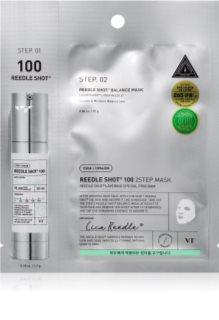 VT Cosmetics VT Cosmetic Reedle Shot 100 2-Step Mask masque rénovateur intense pour un traitement de la peau en deux étapes 26.5 g