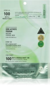 VT Cosmetics Cica Reti-A Reedle Shot 100 2Step Hydrogel Mask masque hydrogel intense pour lisser la peau et réduire les pores 34.5 g