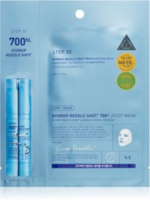VT Cosmetics Hydrop Reedle Shot 700hL 2 Step Mask tiefenwirksame feuchtigkeitsspendende Maske für eine zwei-Phasen-Hautpflege 28.5 g