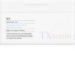 VT Cosmetics TX-Toning Daily Mask brightening sheet mask for pigment spot correction large pack 30 pc