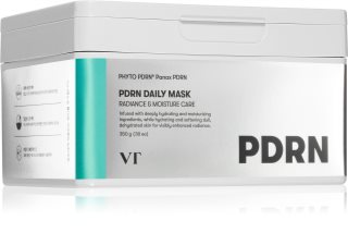 VT Cosmetics PDRN Daily Mask Niisutav näo lehtmask kirgastava ja siluva efektiga suur pakk 30 tk