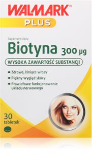 Walmark Biotyna 300 µg tabletki na piękne włosy, skórę i paznokcie 30 tabletek