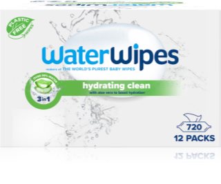 WaterWipes Hydrating Clean освіжаючі вологі серветки 12x60 кс