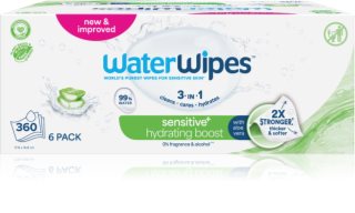 WaterWipes Hydrating Clean δροσιστικά υγρά μαντηλάκια 6x60 τμχ