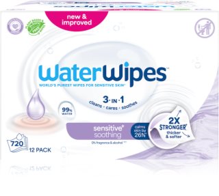 WaterWipes Soothing Clean sanfte Feuchttücher für Kleinkinder 12x60 St.