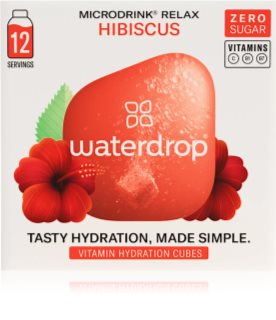 Waterdrop Microdrink nápoj s vitamíny příchuť Relax –⁠⁠⁠⁠⁠⁠ Hibiscus 12 ks
