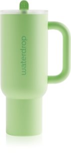 Waterdrop Explorer Tumbler nerūsējoša pudele ar salmiņu Green 1100 ml