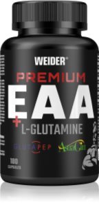 Weider Premium EAA + L-Glutamine komplex aminokyselin pro podporu tvorby svalové hmoty 231 g