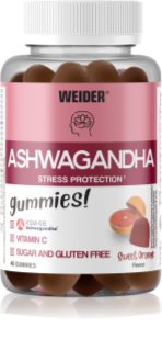 Weider Ashwagandha Gummies želatinové bonbony pro vaši pohodu příchuť Sweet Orange 200 g