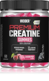 Weider Premium Creatine Gummies compresse di gelatina per migliorare le prestazioni sportive aroma Cherrypop 216 g