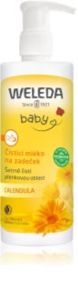 Weleda Baby and Child Reinigungsmilch für die tägliche Pflege des Pos mit Pumpspender 400 ml