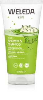 Weleda Kids Cheerful Lime crème de douche et shampoing pour enfant 2 en 1 150 ml