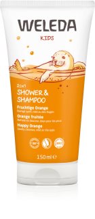 Weleda Kids Fruchtige Orange Duschcreme und -shampoo für Kinder 2 in 1 150 ml