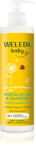 Weleda Baby Shampoo und Waschgel 2in1 für Kinder Calendula officinalis 400 ml