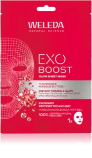 Weleda Exo Boost maschera viso illuminante in tessuto per rassodare la pelle 20 ml