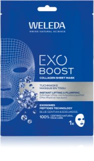 Weleda Exo Boost maschera rivitalizzante in tessuto con collagene 20 ml