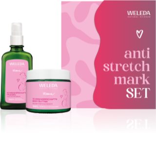 Weleda Mama Die Kraft der Natur gegen Dehnungsstreifen Set reduziert und beugt Schwangerschaftsstreifen vor