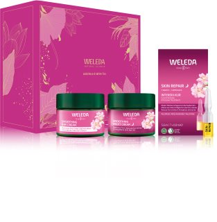 Weleda Wild Rose & White Tea darčeková sada pre rozjasnenie pleti