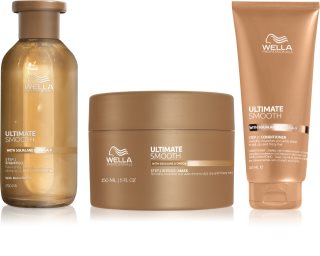 Wella Professionals Ultimate Smooth bundle setti hiusten kiiltoa ja pehmeyttä lisäävä