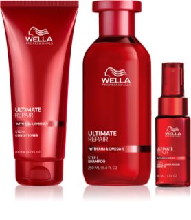 Wella Professionals Ultimate Repair Bundle set para cabello maltratado o dañado 3 ud