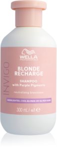 Wella Professionals Invigo Blonde Recharge shampoo for blonde hair neutralising yellow tones