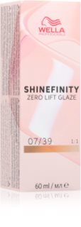 Wella Professionals Shinefinity Zero Lift Glaze ημιμόνιμη βαφή μαλλιών απόχρωση 7/39 60 ml