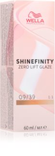 Wella Professionals Shinefinity Zero Lift Glaze ημιμόνιμη βαφή μαλλιών απόχρωση 09/39 60 ml