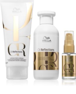 Wella Professionals Oil Reflections Set conditionnement avantageux pour des cheveux brillants et doux 3 pcs