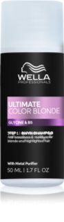 Wella Professionals Ultimate Color Blonde Shampoo Messingitoone neutraliseeriv šampoon pleegitatud või esiletõstetud juustele