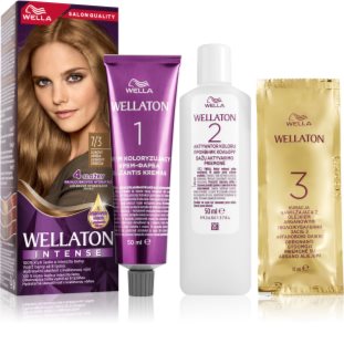 Wella Wellaton Intense coloration cheveux permanente à l'huile d'argan teinte 7/3 Hazelnut 1 pcs
