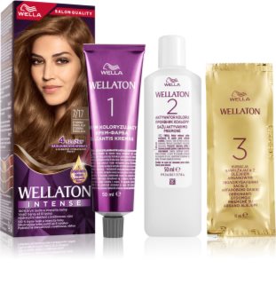Wella Wellaton Intense coloration cheveux permanente à l'huile d'argan teinte 7/17 Frosted Chocolate 1 pcs