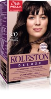 Wella Koleston Deluxe plaukų dažai be amoniako atspalvis 3/0 Dark Brown 100 ml