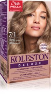 Wella Koleston Deluxe barva za lase brez amoniaka odtenek 7/1 Medium Ash Blonde 100 ml