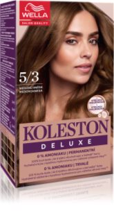 Wella Koleston Deluxe barva za lase brez amoniaka odtenek 5/3 Light Gold Brown 100 ml