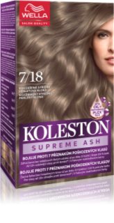 Wella Koleston Supreme barva za lase odtenek 7/18 Illuminated Medium Pearl Blonde 100 ml