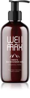 WellMax Pánský sprchový gel 3v1 sprchový gel pro muže 3 v 1 250 ml