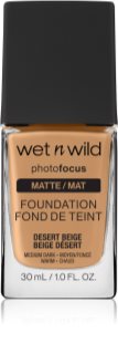 Wet n Wild PhotoFocus fond de teint fluide matifiant teinte Desert Beige 30 ml