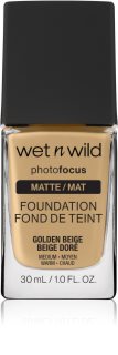 Wet n Wild PhotoFocus mattierendes Make up-Fluid Farbton Golden Beige 30 ml