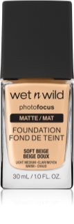 Wet n Wild PhotoFocus ματ ρευστό μεικ απ απόχρωση Soft Beige 30 ml