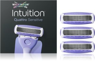 Wilkinson Sword Intuition Quattro Sensitive Maināmie uzgaļi 3 gab.
