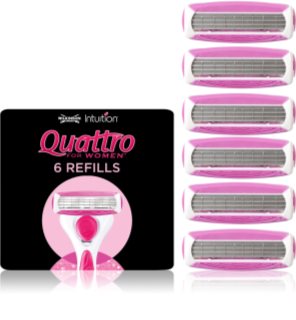 Wilkinson Sword Intuition Quattro for Women náhradné hlavice 6 ks