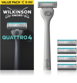 Wilkinson Sword Quattro rasoir + lames de rechange