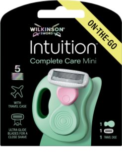 Wilkinson Sword Intuition Complete Mini kelioninis skustuvas su krepšeliu 1 vnt.