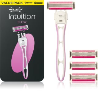Wilkinson Sword Intuition Flow women’s shaver + spare blades 4 pcs
