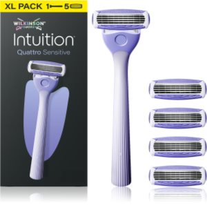 Wilkinson Sword Intuition Quattro Sensitive rasoir + lames de rechange