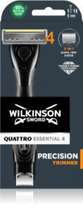 Wilkinson Sword Quattro Essential 4 Titanium Precision rasoir + lames de rechange 1 pièce