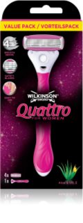 Wilkinson Sword Intuition Quattro for Women shaver + spare blades 4 pcs