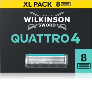 Wilkinson Sword Quattro Essential 4 Titanium Sensitive Ersatzklingen