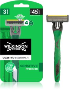 Wilkinson Sword Quattro Essential 4 Sensitive Precision Einweg-Rasierer 3 St.