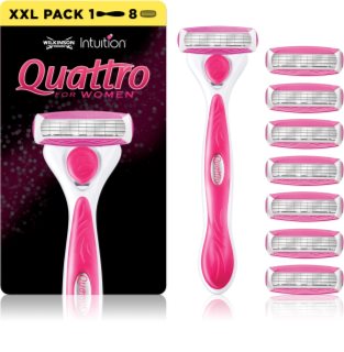 Wilkinson Sword Intuition Quattro for Women Shaver + spare blades 8 pcs
